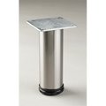 Hd HD PMI552 20 ST Como Adjustable Cabinet Legs - Brushed Steel; 8 to 9 in. PMI552 20 ST